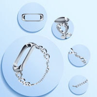 Heart-shaped replacement bracelet For Xiaomi mi band 6 5 4 3 Adjustable metal Wristband For mi band 4 5 6 Strap UTHAI S29