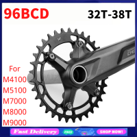 สำหรับ Shimano 96bcd รอบ Mountain จักรยาน Chainring BCD 96มม. 32/34/36/38T Crown แผ่นสำหรับ M7000 M8000 M4100 M5100จักรยาน Crank