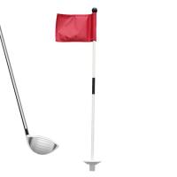 Backyard Golf Flag Detachable Golf Flags with Golf Hole Cup Fiberglass Golf Flag Stick for Lawn Sandy Field Portable Golf Accessories for Indoor &amp; Outdoor fabulous