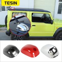 TESIN ABS Car Roof Top Antenna Base Shell Cover Decoration Trim Decal For Suzuki Jimny JB74 2019 2020  Car Access Soris