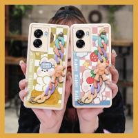 Skin-friendly feel imitation leather Phone Case For OPPO A57 5G 2022/Realme Q5i/V23/Narzo50 5G for girl Raised lens