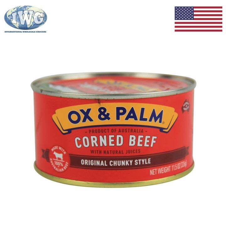 Iwg Ox Palm Corned Beef Original Chunky Style Flavor 326g Lazada Ph 6850