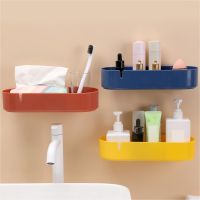 Bathroom Shelf Organizer Toilet Self-Adhesive Organizer Shampoo Storage Basket Corner Shower Shelves Rack bathroom accessories Bathroom Counter Storag