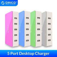 ORICO(CSH-5U-US Plug-GR) 5 Ports  30W USB Charger Desktop Travel Charger Adapter Fast Charging(มีแต่ตัเลือกUS Plug สีเขียวนะครับ)