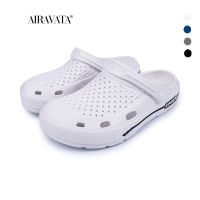 【cw】 Clogs Shoes Beach Fashion Sandals Dry Flat Anti Flip Flops for Couple Garden