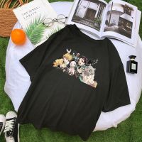 เสื้อยืดอะนิเมะฆ่าปีศาจ Tanjiriu Nezuko Manga