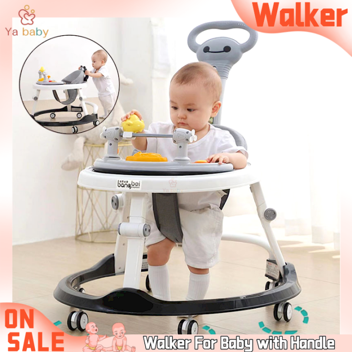 Foldable Baby Walker With Toys Suitable For 618 Months Infant Multi