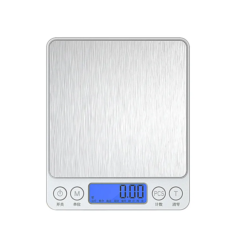 5000.01g Accurate Kitchen Scale High- Jewelry Scale Food Scale Electric Kitchen  Scale with Two Trays Kitchen Baking Scale Pocket Scale 