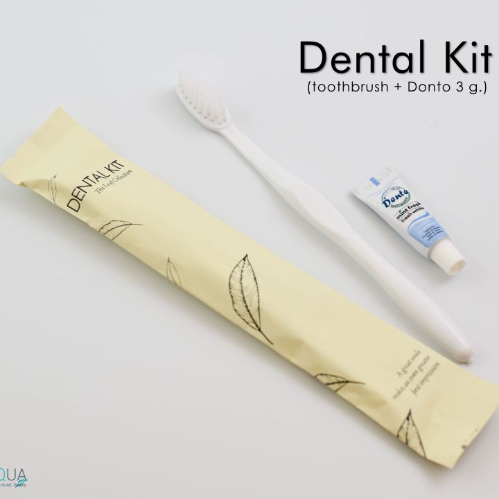 ขายดี-ชุดแปรงสีฟันโรงแรม-รุ่น-the-leaf-dental-kit-แพ็คชนิดละ125ชิ้น-ของใช้ในโรงแรม-ของโรงแรม-อเมนิตี้-hotel-amenities