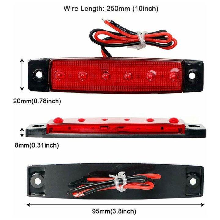 ไฟแสดงสถานะ12v-dc-120ลูเมนไฟ-stern-รถสีแดง-เขียวอเนกประสงค์