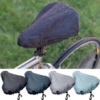 【LZ】▪✣♂  Outdoor Waterproof Bike Seat Rain Cover Elastic Dust Resistant UV Cushion Protector Bike Saddle Rain Cover Acessórios de bicicleta