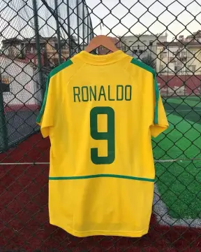 Brazil 2002 Classic Home Retro with Ronaldo 9 print – The Football