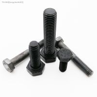 ๑ﺴ M6 M8 M10 M12 M14 M16 Black Grade 12.9 Alloy Steel GB5783 Outside External Hex Hexagon Head Cap Screw Bolt length 12-100mm