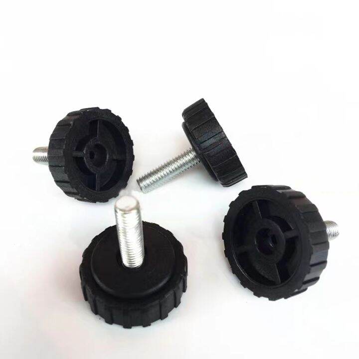 4-8pcs-black-plastic-adjustable-furniture-legs-pad-with-m6-m8-screw-nut-chair-table-feet-height-leveling-mat-chair-leg-protector