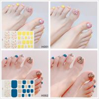 H081-90 3D Toenail Sticker Cartoon Flowers Fruit Fashion DIY Self-adhesive Finger Nail sticker Manicure Art Waterproof