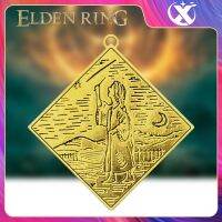 Elden แหวนฟิกเกอร์เสริมสำหรับเกม,อุปกรณ์เสริมสำหรับหม้อเครื่องรางของขลังปุ่มโลหะเข็มกลัดปกเสื้อสำหรับเด็กผู้ชายชุดของเล่น Kawaii อนิเมะ