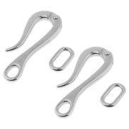 Baoblaze 2 Chiếc Móc & Mắt Bồ Nông 98Mm Với Liên Kết Nhả Nhanh Cho Thuyền