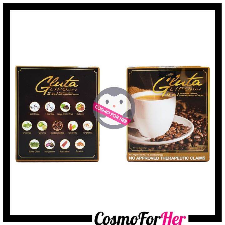 Authentic Gluta Lipo Coffee 10 sachets per box Lazada PH