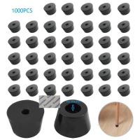 1000Pcs/Lot Black Rubber Round Tapered Conical Recessed Feet Bumper Grips Pad Spacer Furniture, Electronics and Appliances