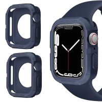 ZZOOI Shockproof Cover For Apple Watch Case 7 6 SE 5 4 3 2 1 44mm 40mm 42mm 38mm Soft TPU Protector Bumper for apple watch 8 45mm 41mm