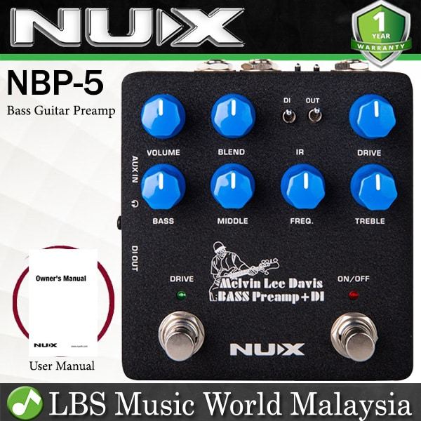 DI　Guitar　Nux　3-Band　Lee　with　NBP　NBP-5　Melvin　5)　Bass　Davis　Preamp　(NBP5　with　Equalizer　Lazada