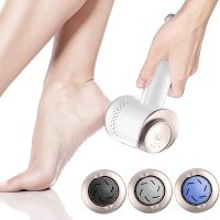 ZZOOI Portable Electric Vacuum Adsorption Foot Grinder Foot File Pedicure Tools Callus Remover 3 Rollers Foot Files for Dead Skin