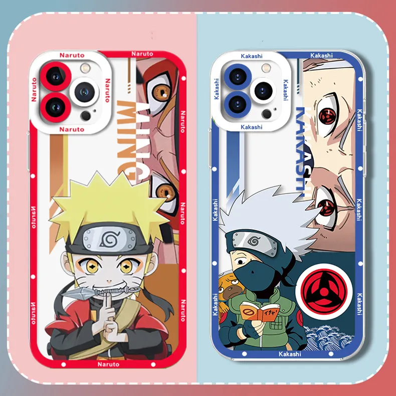 Iphone 14 pro max caso sasuke sakura folha macia aldeia brinquedos  transparente ninja naruto 13 12 11 x xr xs8 7plus/caso anime silicone -  AliExpress