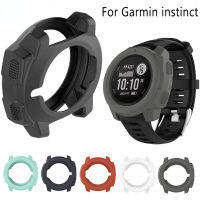 สำหรับ Garmin Instinct สมาร์ทวอทช์สร้อยข้อมือกรณีป้องกันผิวซิลิโคนฝาครอบป้องกันแตกกรณีเปลือก