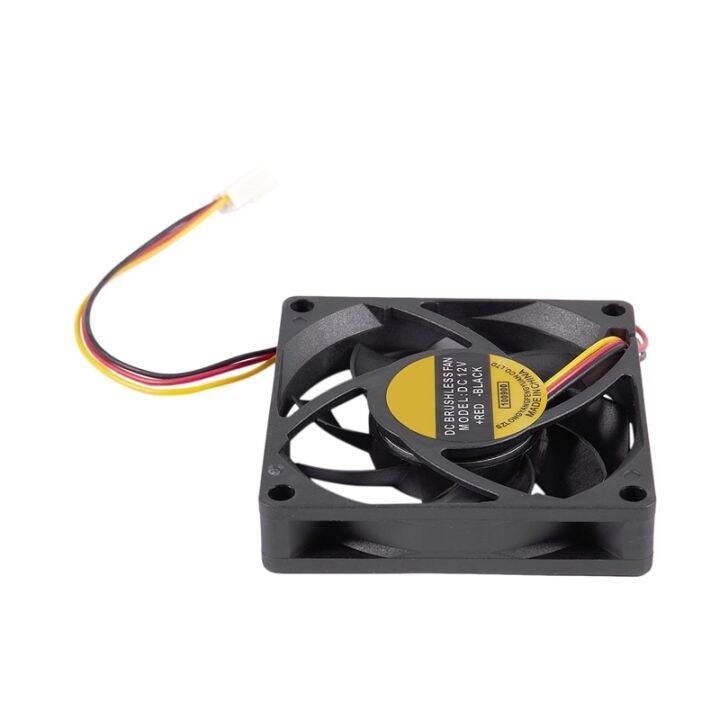 70x70mm-12v-3-pin-pc-computer-case-cpu-dc-brushless-cooler-cooling-fan-black