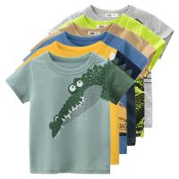 2023 Summer Children 3D Cartoon T-shirt for Boy Animal Print Dinosaur Shark Boys T Shirt Girls Tops Tees Kids Clothes