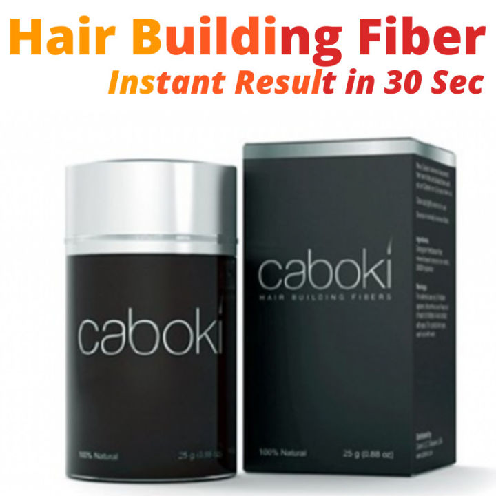 Caboki Hair Building Fibers 25g (Black) USA Technology Hair Loss Treatment  Care | Lazada