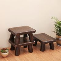 [COD] bench stool living room low tea shoe changing square foot wooden