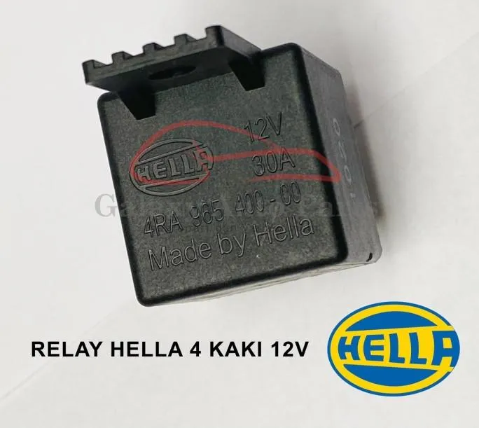 Relay hella 4k 12v 4 kaki pin asli original Lazada Indonesia