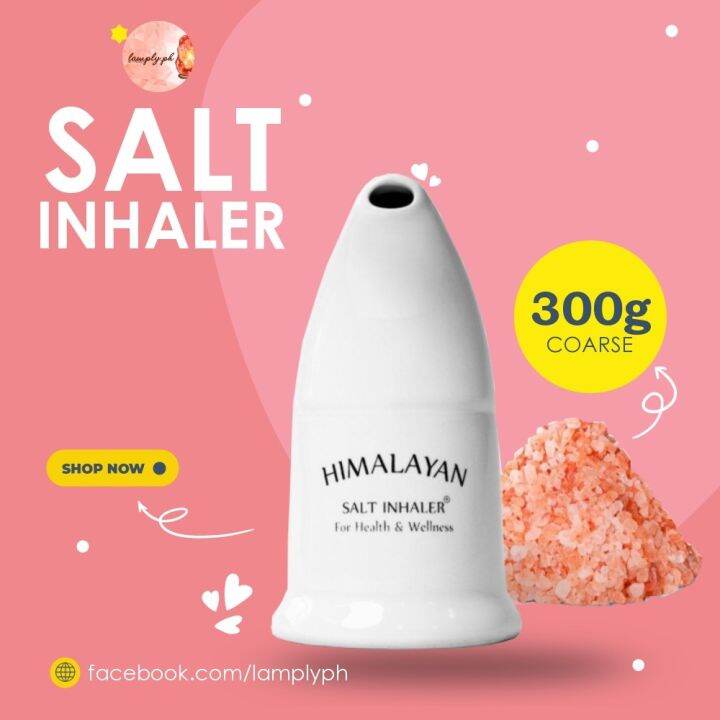 Himalayan Salt Inhaler with Natural Himalayan Salt Crystal Refillable
