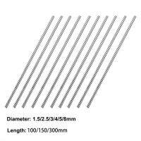 2/5/10pcs 304 Stainless Steel Solid Round Rod 1.5-8mm Diameter x100/150/300mm Long Round Solid Bar Round Rod for DIY Craft