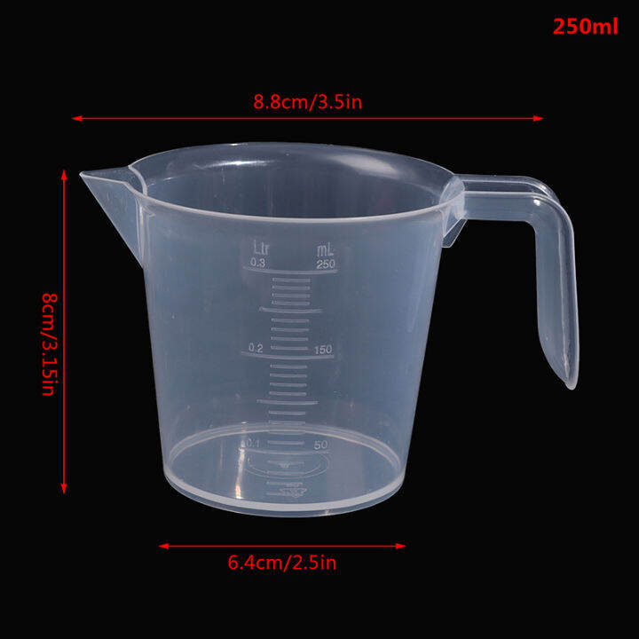 Canli JUNY Plastic Measuring Cup with Scale Handle Transparent