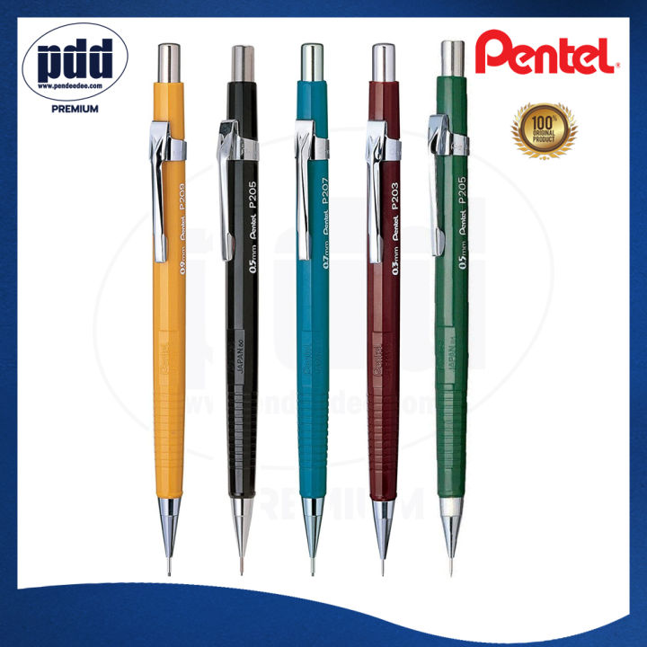 pentel-sharp-ดินสอกด-เพนเทล-ชาร์ป-รุ่น-p200-series-ขนาด-0-3-0-5-0-7-0-9-มม-pentel-pentel-sharp-p200-series-mechanical-pencil