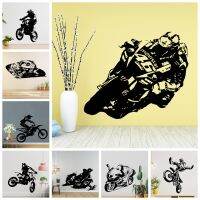 สติกเกอร์ติดผนัง Creativo Moto GT Adesiva Murali ใน Pvc ศิลปะบนผนัง Carta Da Parati ต่อ Camerette Decorione Azimperabile ศิลปะบนผนังสติ๊กเกอร์ศิลปะ