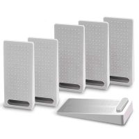 12 PCS Door Wedge Rubber, Door Stopper, Heavy Duty -Resistant and Stackable Door Holders, Adjustable Height