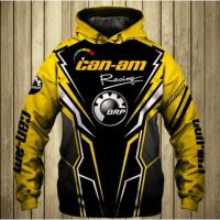 เสื้อกันหนาว มีฮู้ดดี้ แต่งซิป ลาย Can-Am Team Spyder Roadster 3D ไซซ์ S-5XL สําหรับแข่งรถจักรยานยนต์