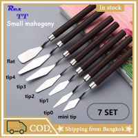 Rex TT 7Pcs Painting Scraper Paint Spatula Palette Knife Mixing Stainless Steel Kit