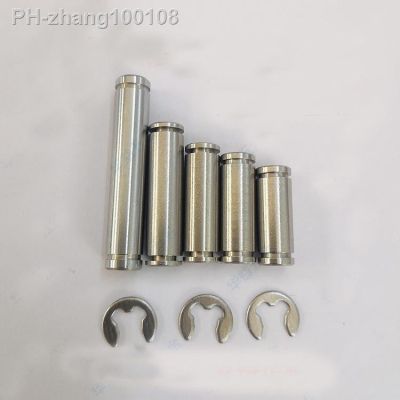 2pcs M6 circlip pin bearing pins cylindrical positioning dowels two-end slot stainless steel dowel 18mm-41mm length
