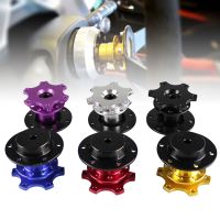 ☄❈ High Quality Universal Aluminum 6 Hole Car Auto Quick Release Steering Wheel Snap Off Hub Adapter Boss Kit