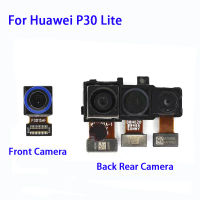 กล้องด้านหน้าด้านหลังของแท้สำหรับ Huawei P30 Lite P30Lite โมดูลกล้องหันหน้าหลักชิ้นงอสำหรับเปลี่ยนอะไหล่