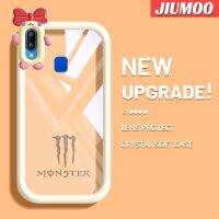 เคส JIUMOO สำหรับ VIVO Y91เคส Y95 Y91i แฟชั่นลายปีศาจ Talons สีสันสดใสเลนส์กล้องถ่ายรูปแบบนิ่มสัตว์ประหลาดตัวเล็กน่ารักกันกระแทกแบบใสเคสมือถือเรียบง่ายฝาครอบป้องกันซิลิโคนความคิดสร้างสรรค์โปร่งใส