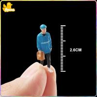 Hycccccoue 1:64ตุ๊กตารูปคน Mini Deliveryman สำหรับรูปแบบการตกแต่งภูมิทัศน์ทิวทัศน์