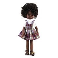 35cm Black Reborn Baby Dolls African American Dolls Toy Girls Full Body Silicone Baby Black Bjd Doll Dress Up Toy Christmas Gift