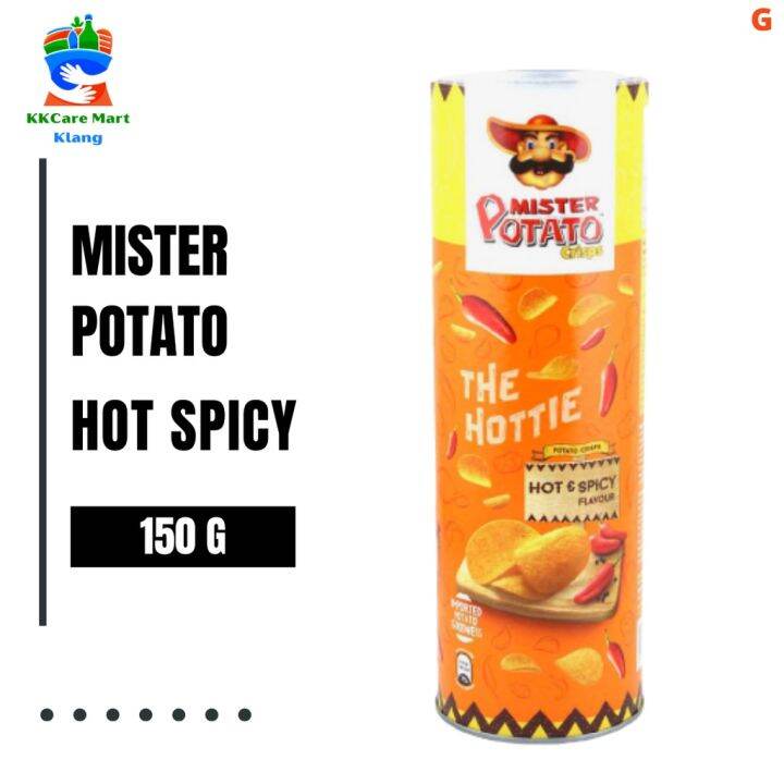 Mister Potato Chips Hot And Spicy Flavour 150g 薯片热 Lazada 8106