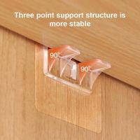 2-10pcs Shelf Support Holders Wall-mounted Wardrobe Shelf Racks Punch Free Strong Triangle Bracket Cabinet Shelf Support Clips