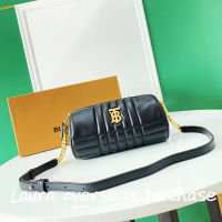 pre order Brand new authentic，BURBERRY，Lola – Quilted Leather Lona Barrell Bag，crossbody bag，Shoulder Bags